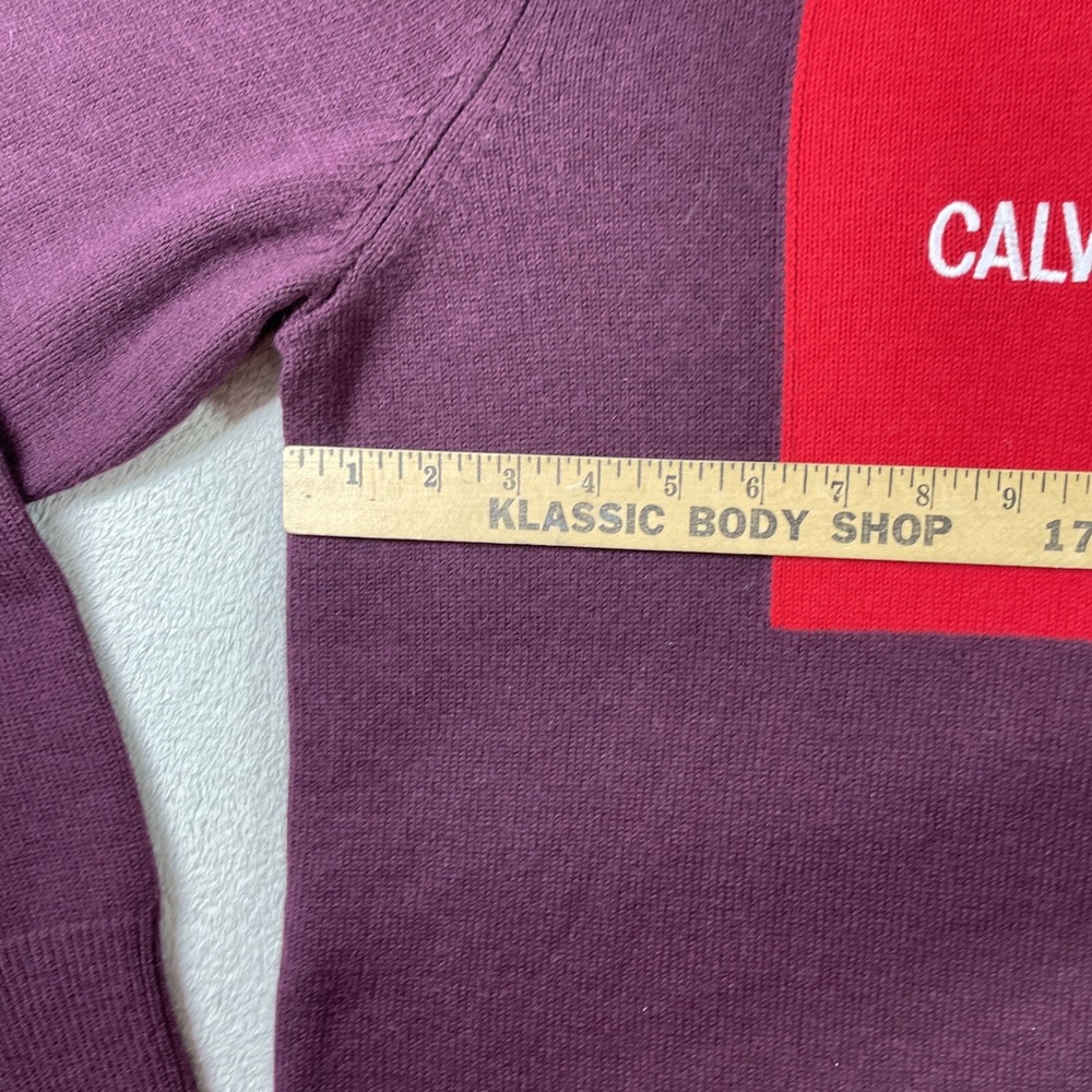 Calvin Klein Jeans Sweater Adult XL Pullover Crewneck 50% Wool Long Sleeve Men - Picture 11 of 14